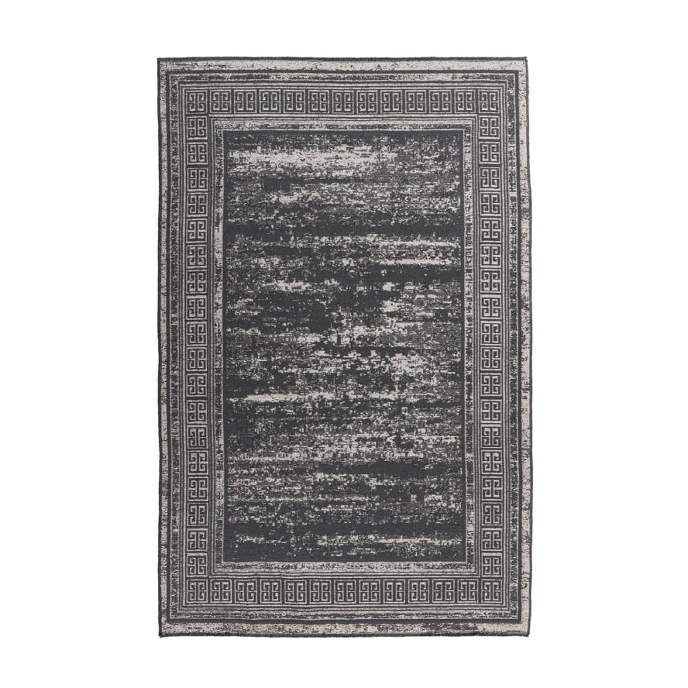 Tapis de salon en polyester gris 120x170 cm