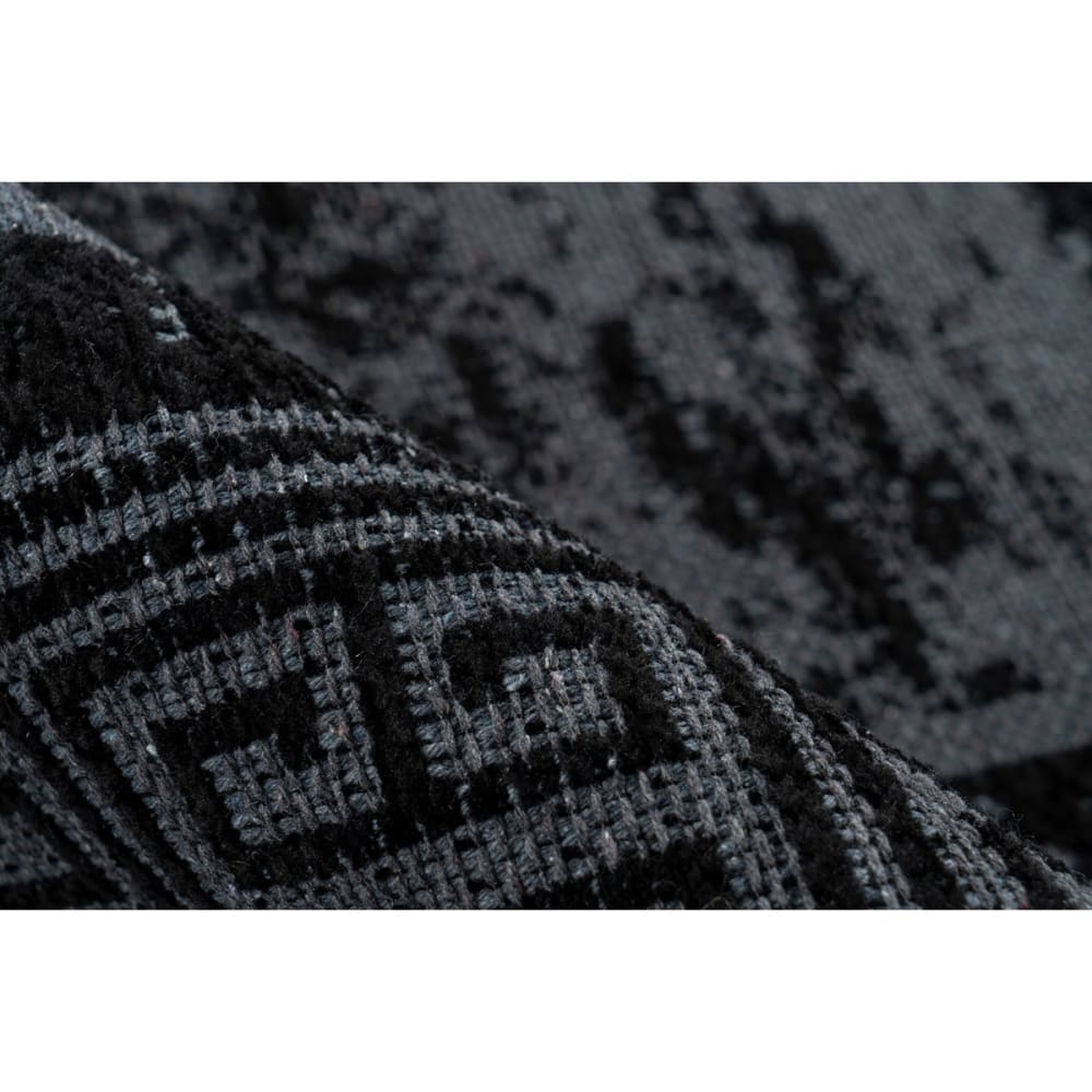 Tapis de salon en polyester noir 120x170 cm — vue 4