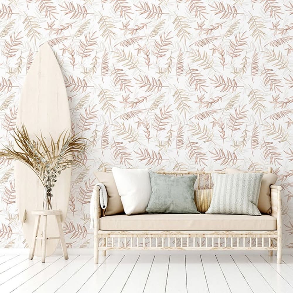 Papel pintado autoadhesivo estampado flores 65x260cm