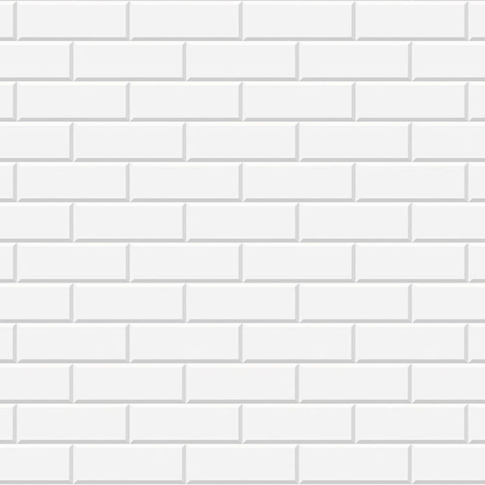 Papel pintado autoadhesivo ladrillo blanco 65x300cm - Maisons du Monde