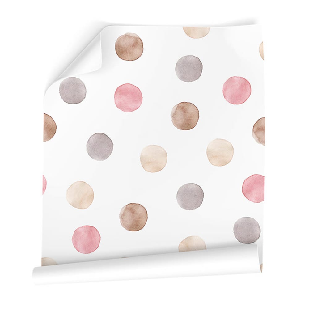 Papel pintado autoadhesivo puntos de colores 65x300cm - Maisons du Monde