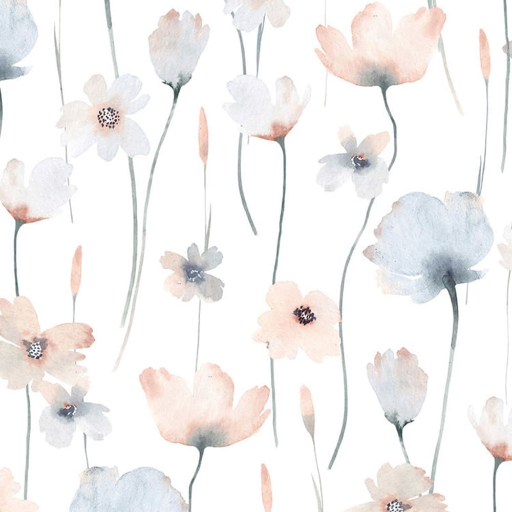 Papel pintado autoadhesivo estampado flores 65x260cm - Maisons du Monde