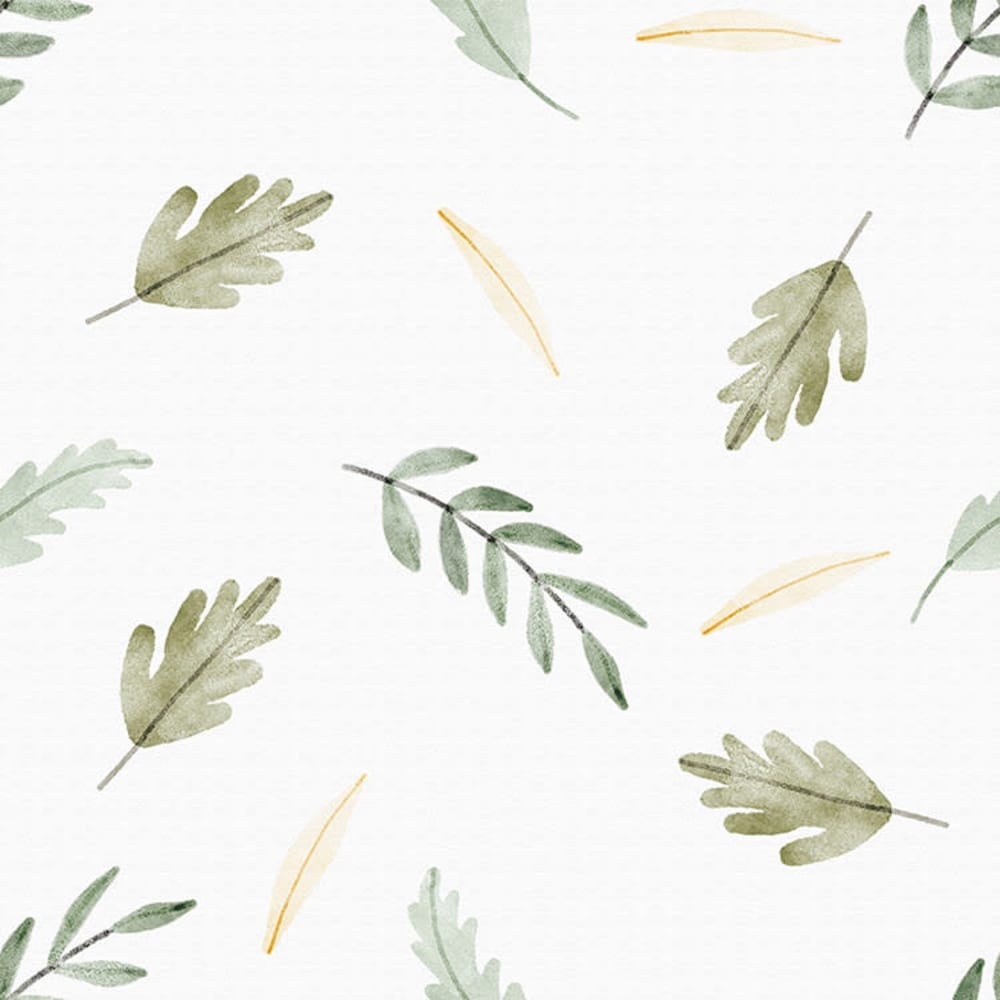 Papel pintado autoadhesivo hojas verdes 65x260cm - Maisons du Monde