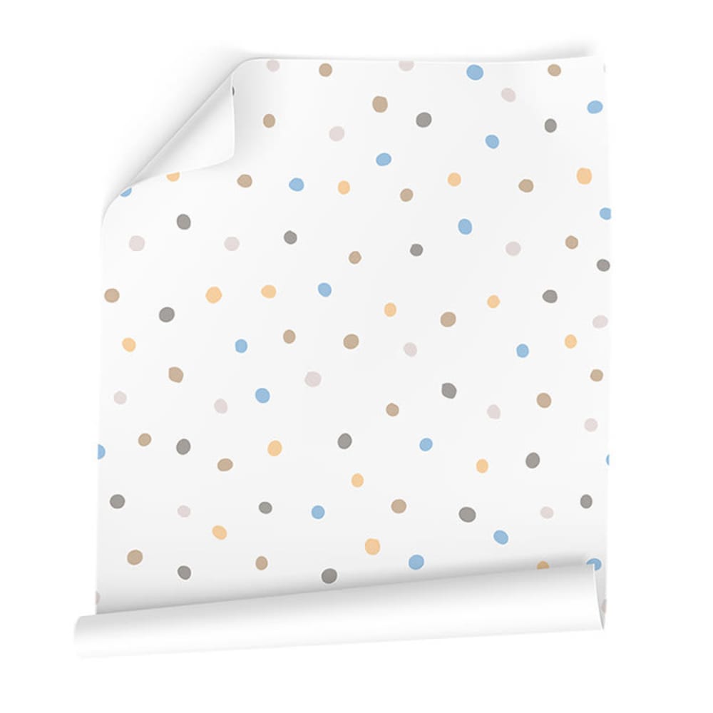 Selbstklebende Tapete mit Punktdruck 65x300cm - Maisons Du Monde