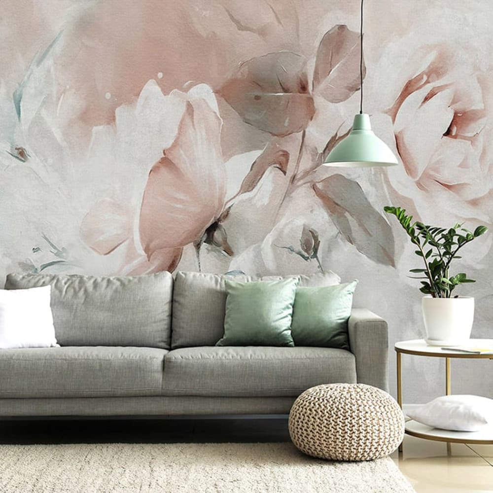 Papel pintado autoadhesivo estampado floral 400x260cm