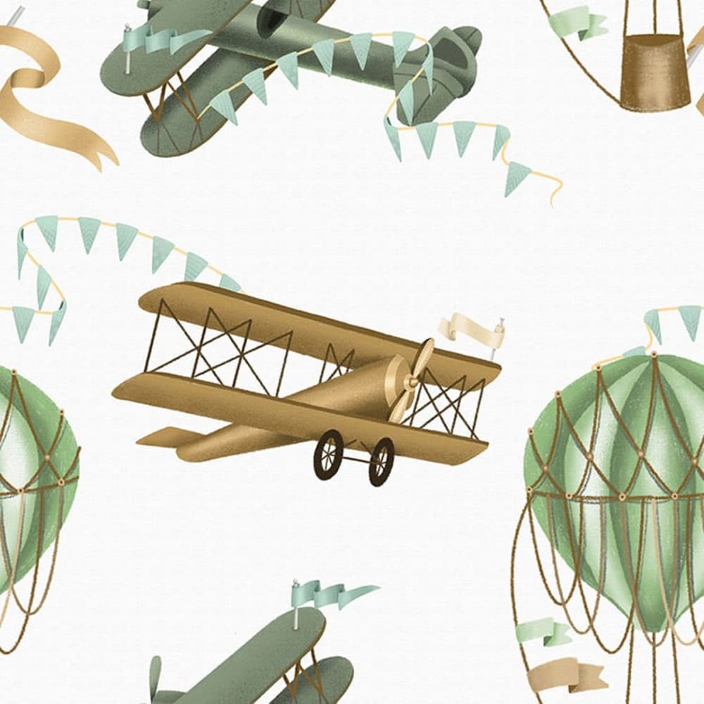 Papel pintado autoadhesivo avionetas 65x300cm - Maisons du Monde