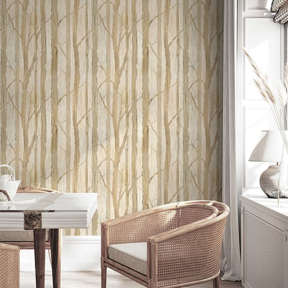 Papel pintado autoadhesivo bosque beige 65x260cm