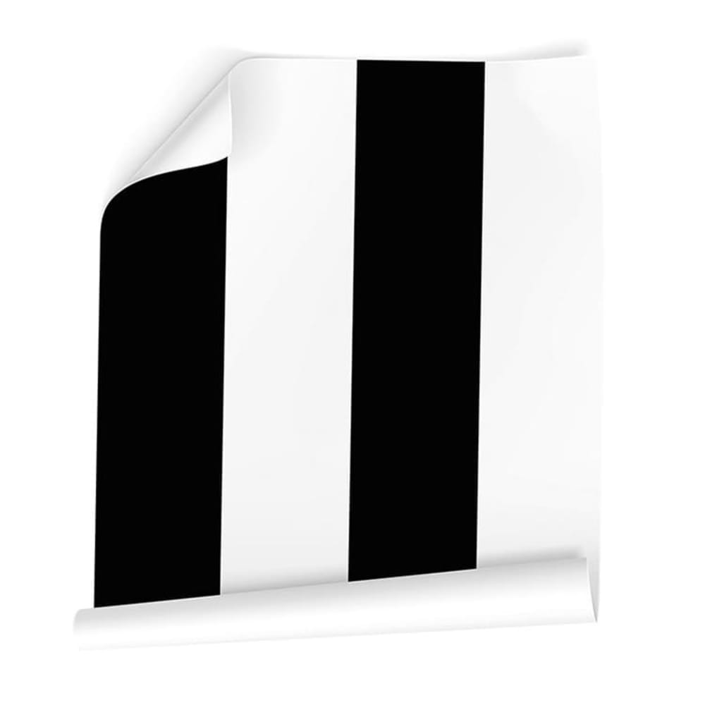 Papel pintado autoadhesivo rayas negras 65x260cm - Maisons du Monde