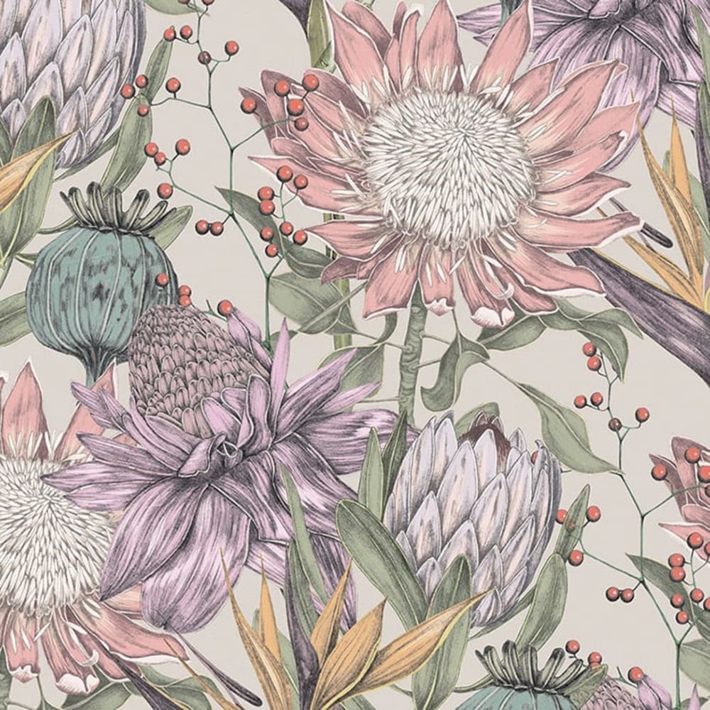 Papel pintado autoadhesivo estampado flores 65x260cm - Maisons du Monde