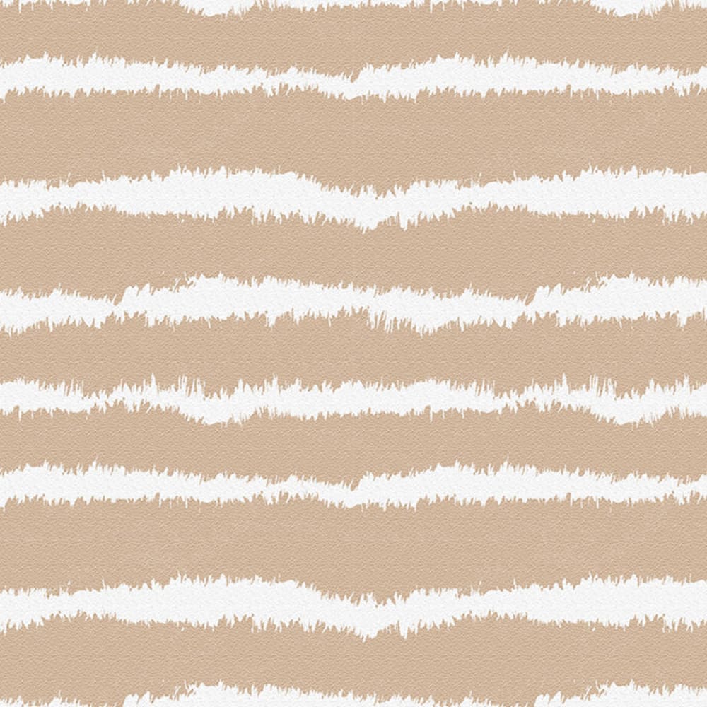 Papel pintado autoadhesivo tye-die marrón y blanco 65x300cm - Maisons du Monde