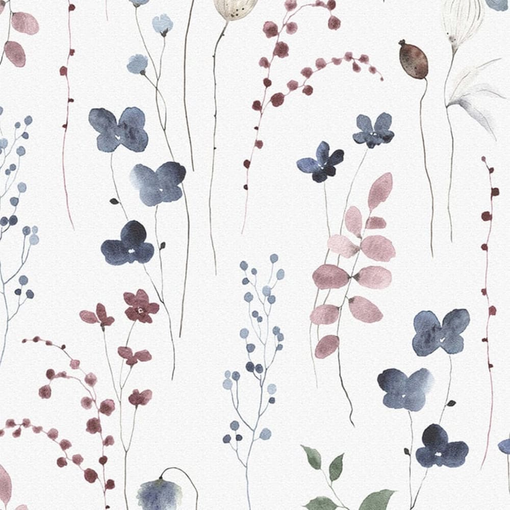Papel pintado autoadhesivo estampado flores 65x300cm - Maisons du Monde