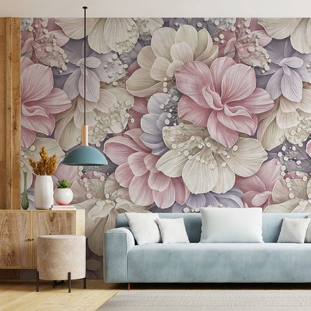 papel pintado autoadhesivo flores 400x300cm