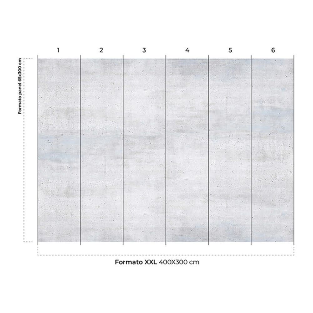 Papel pintado autoadhesivo cemento gris 400x300cm - Maisons du Monde