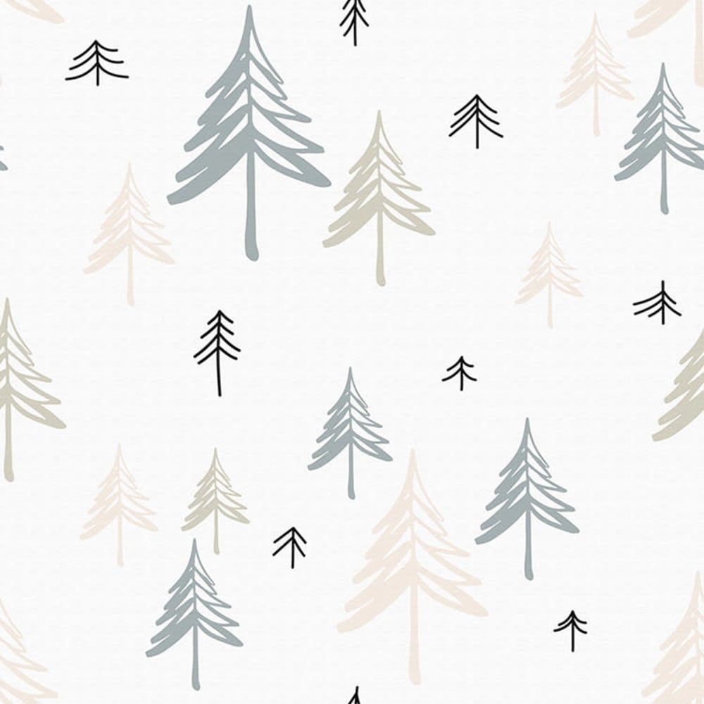 Papel pintado autoadhesivo árboles azules 65x260cm - Maisons du Monde