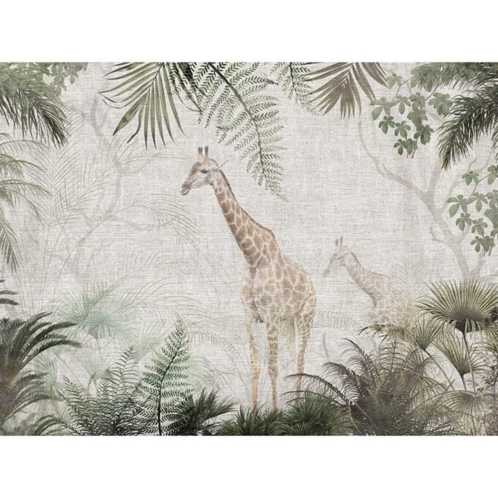 Papel pintado autoadhesivo jirafa 400x300cm - Maisons du Monde