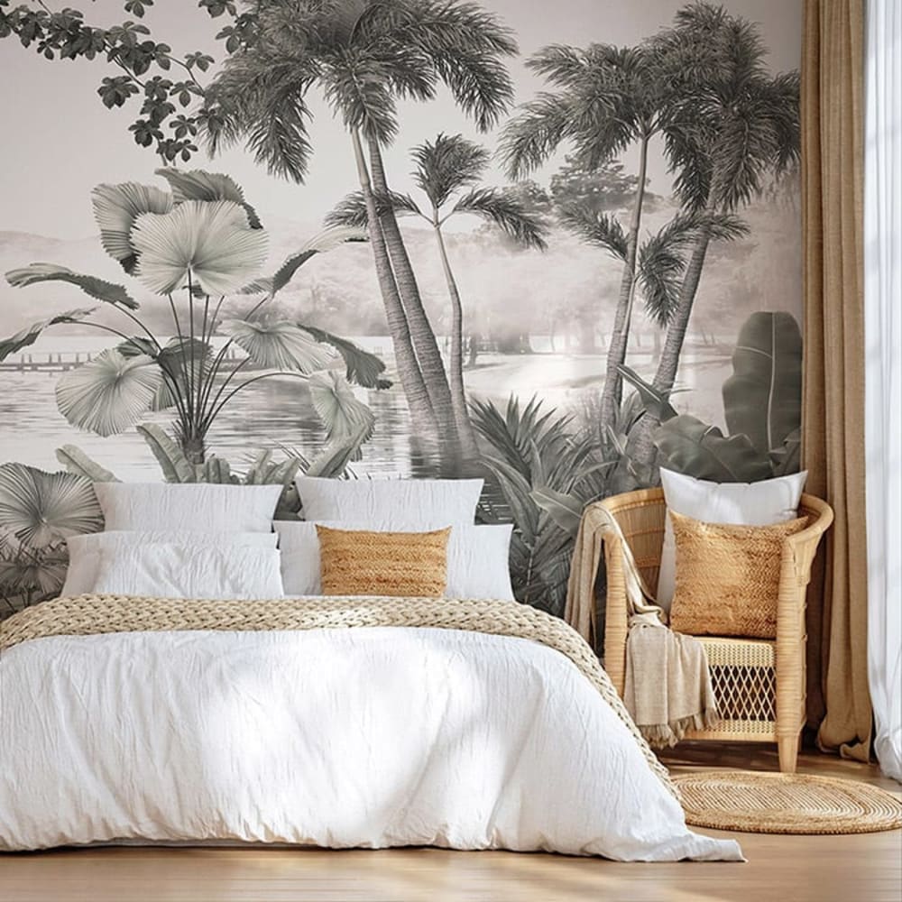 Pinted Selbstklebende Tapete Paradies-Druck 400x300cm Grün Pes - Polyester