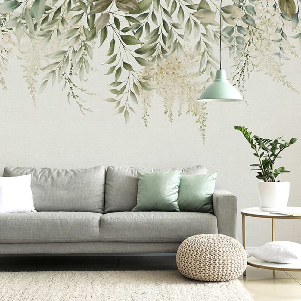 Papel pintado autoadhesivo plantas colgantes 400x300cm