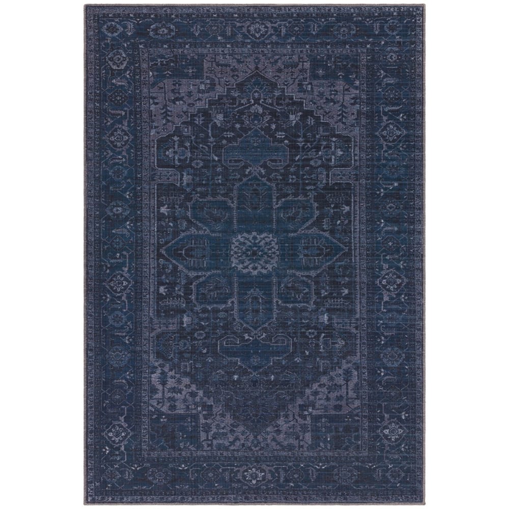 Tapis de salon moderne bleu 120x170 cm
