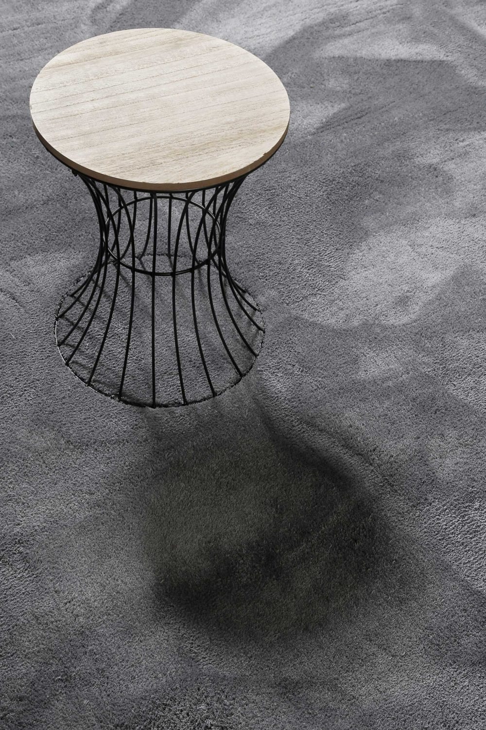 Tapis en microfibre doux et dense gris étain 120x170 - Maisons du Monde