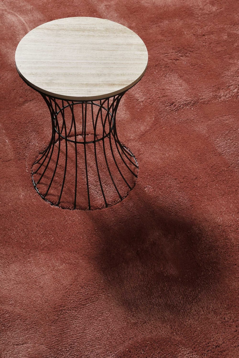 Tapis en microfibre doux et dense brique chiné 120x170 - Maisons du Monde