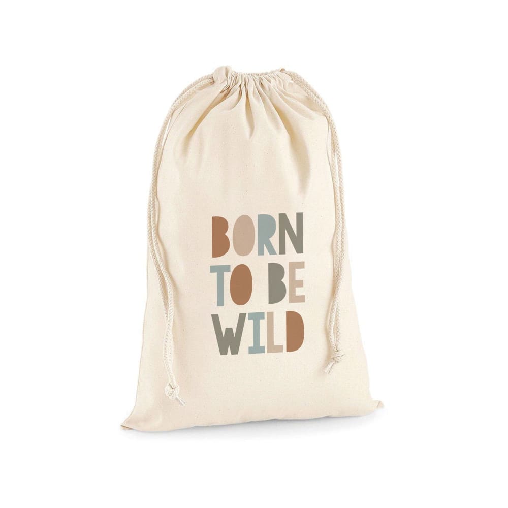 Nicolasito - Sac de rangement en coton Born to be wild 70x55cm