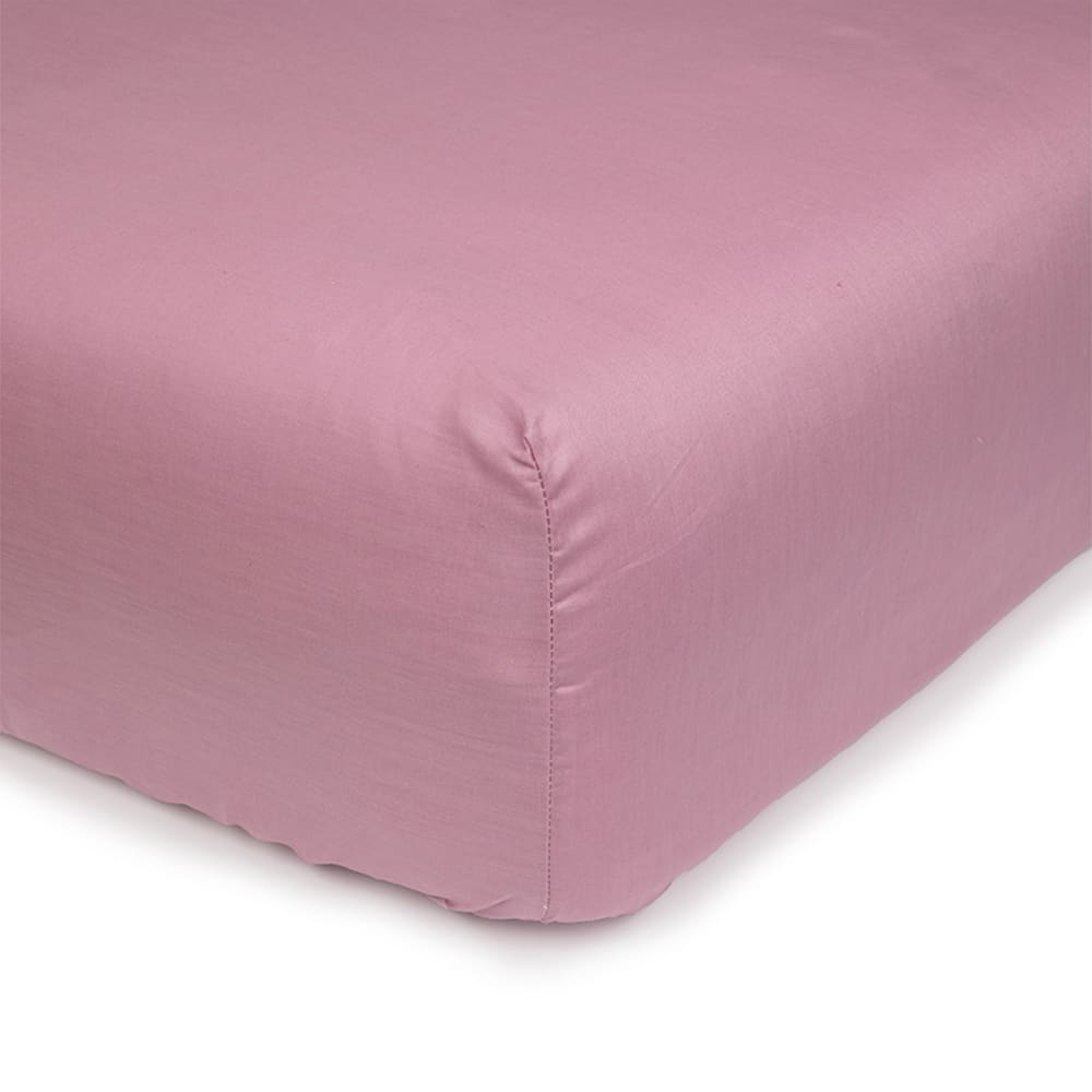 Sábana bajera ajustable de algodón 120cm violeta
