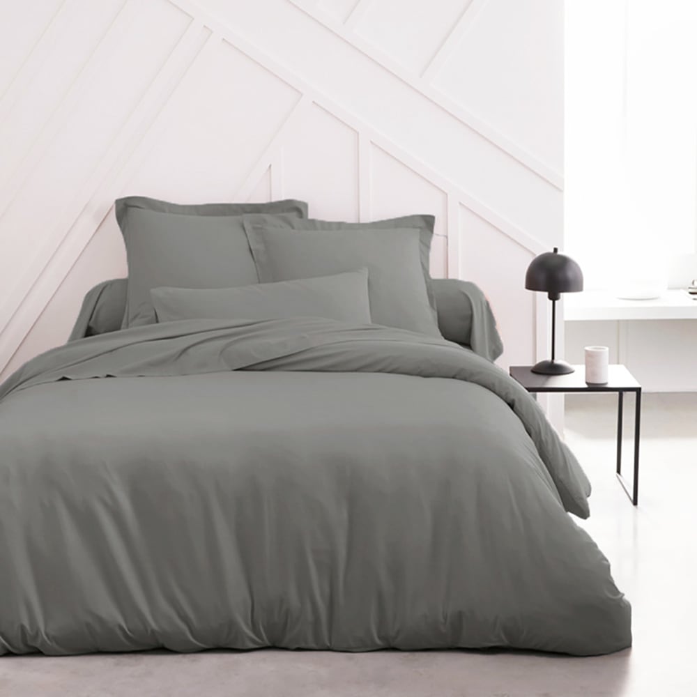 Funda nórdica cama de 160/180 color plata/gris de pol./alg.