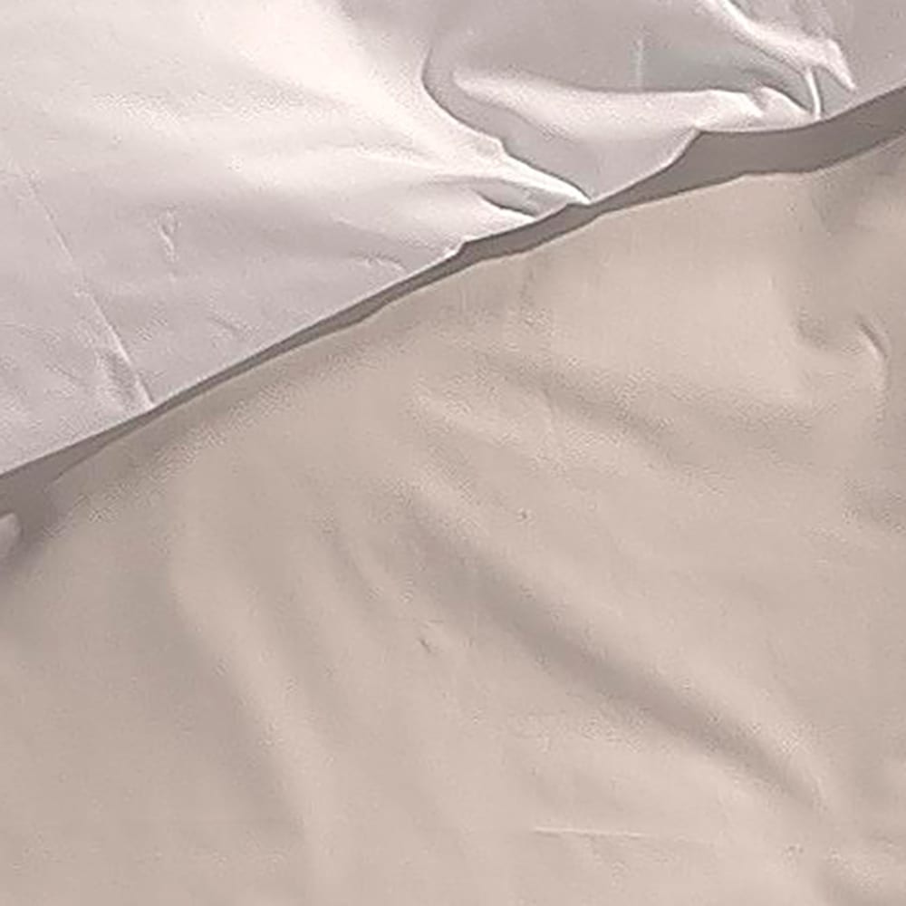 Funda nórdica cama de 135cm color beige/lino de pol./alg. - Maisons du Monde