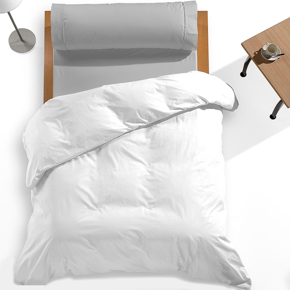 Funda nórdica cama de 160/180 color blanco de pol./alg.