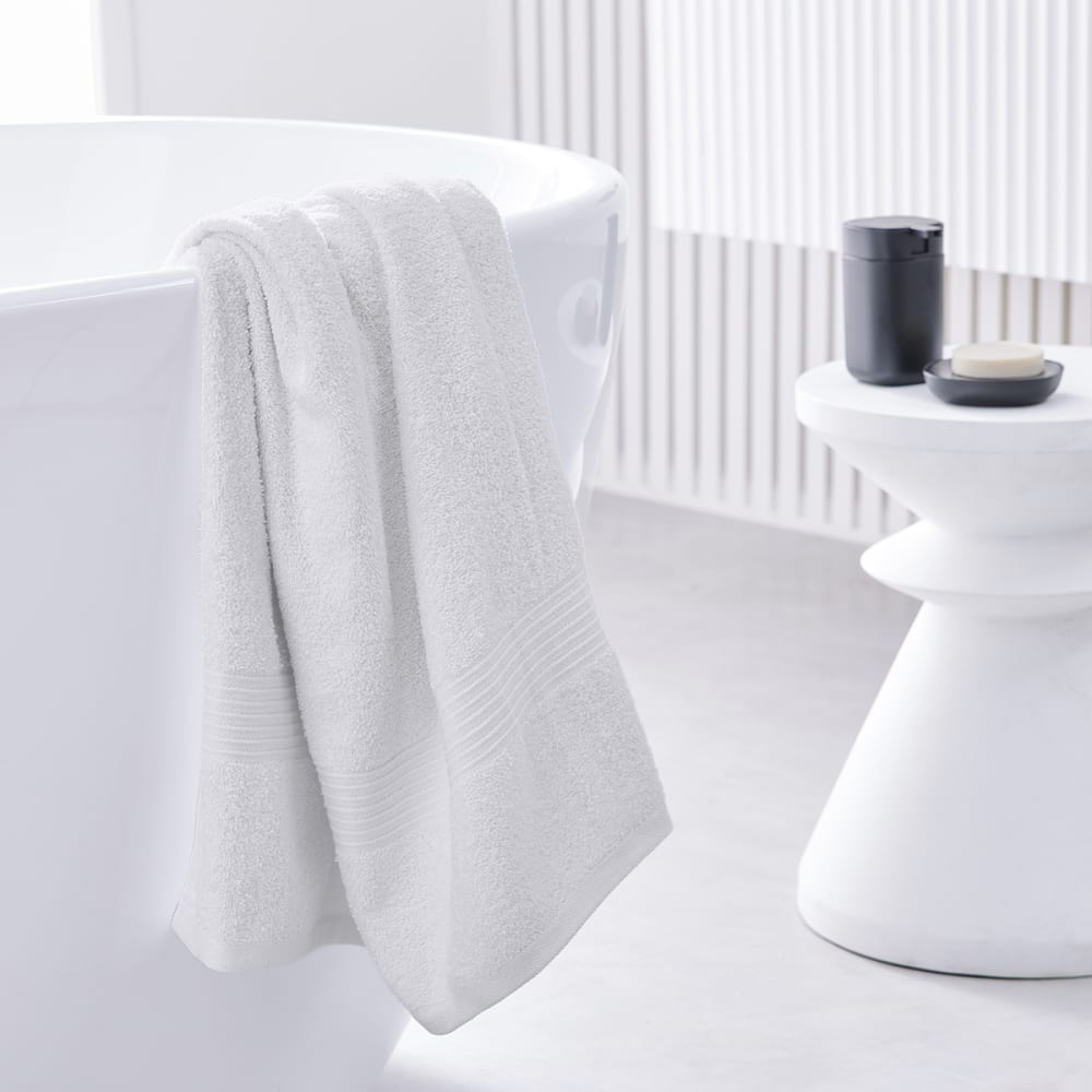 Maxi drap de bain uni  90x150 cm Blanc