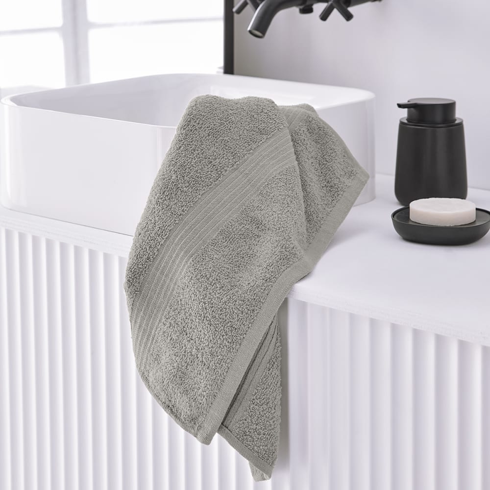 Serviette de bain uni  50x90 cm Beige