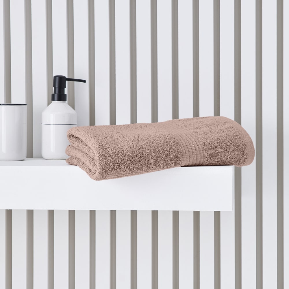 Serviette de bain uni  50x90 cm Rose