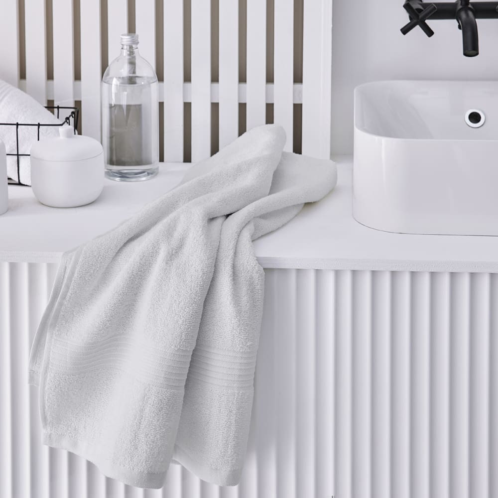Drap de bain uni  70x130 cm Blanc