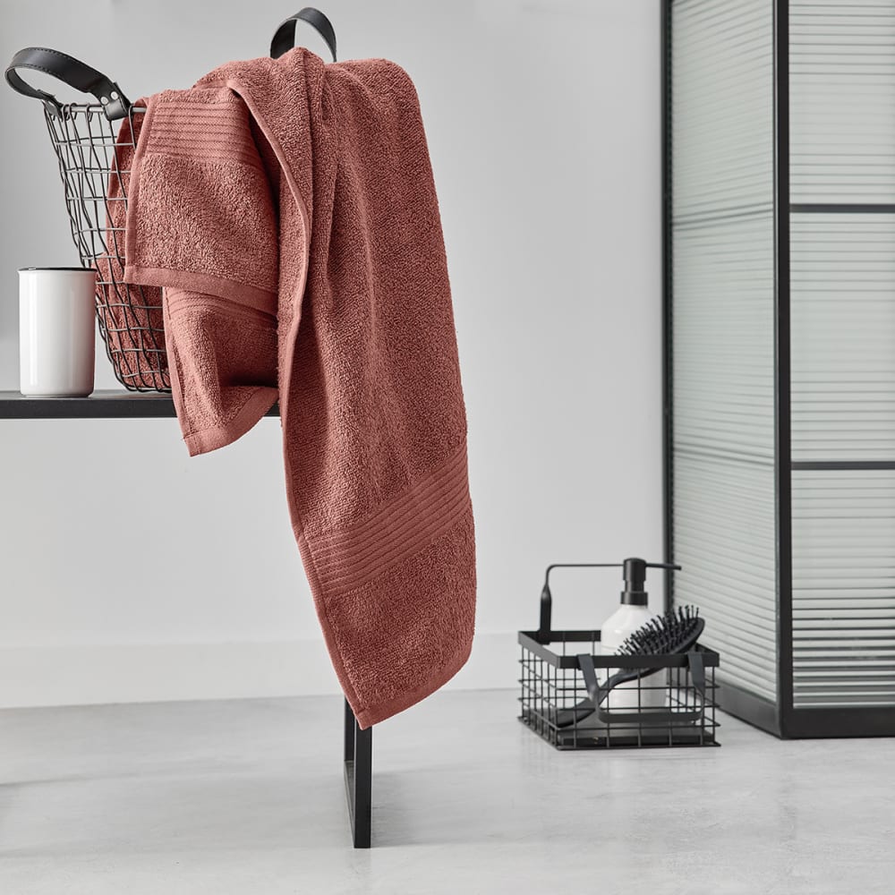 Maxi drap de bain uni  90x150 cm Rouge