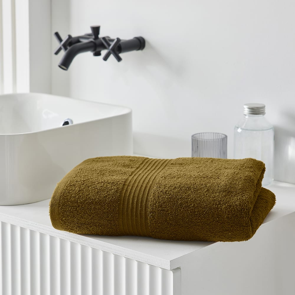 Drap de bain uni  70x130 cm Bronze