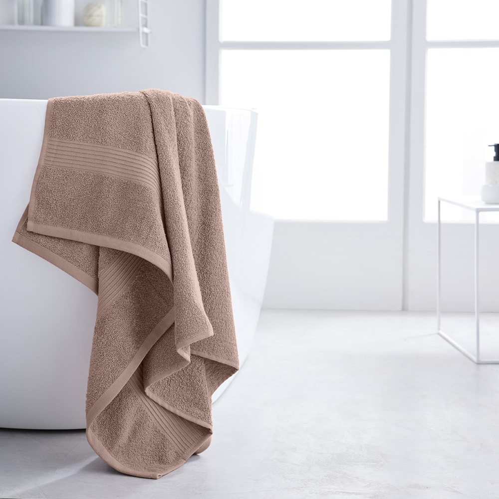 Today Maxi-Badetuch, einfarbig Baumwolle 90x150 cm style classic chic Rosa Baumwolle