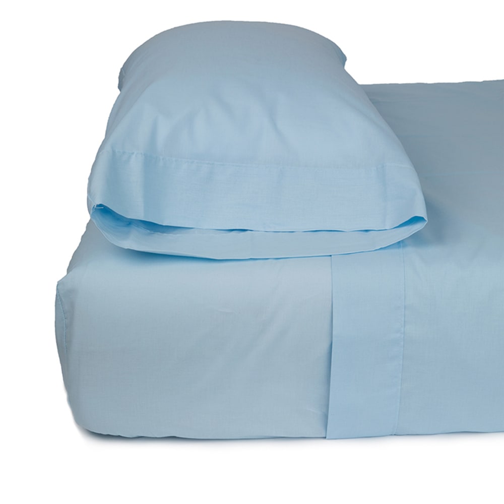Funda de almohada 150cm 100% algodón azul