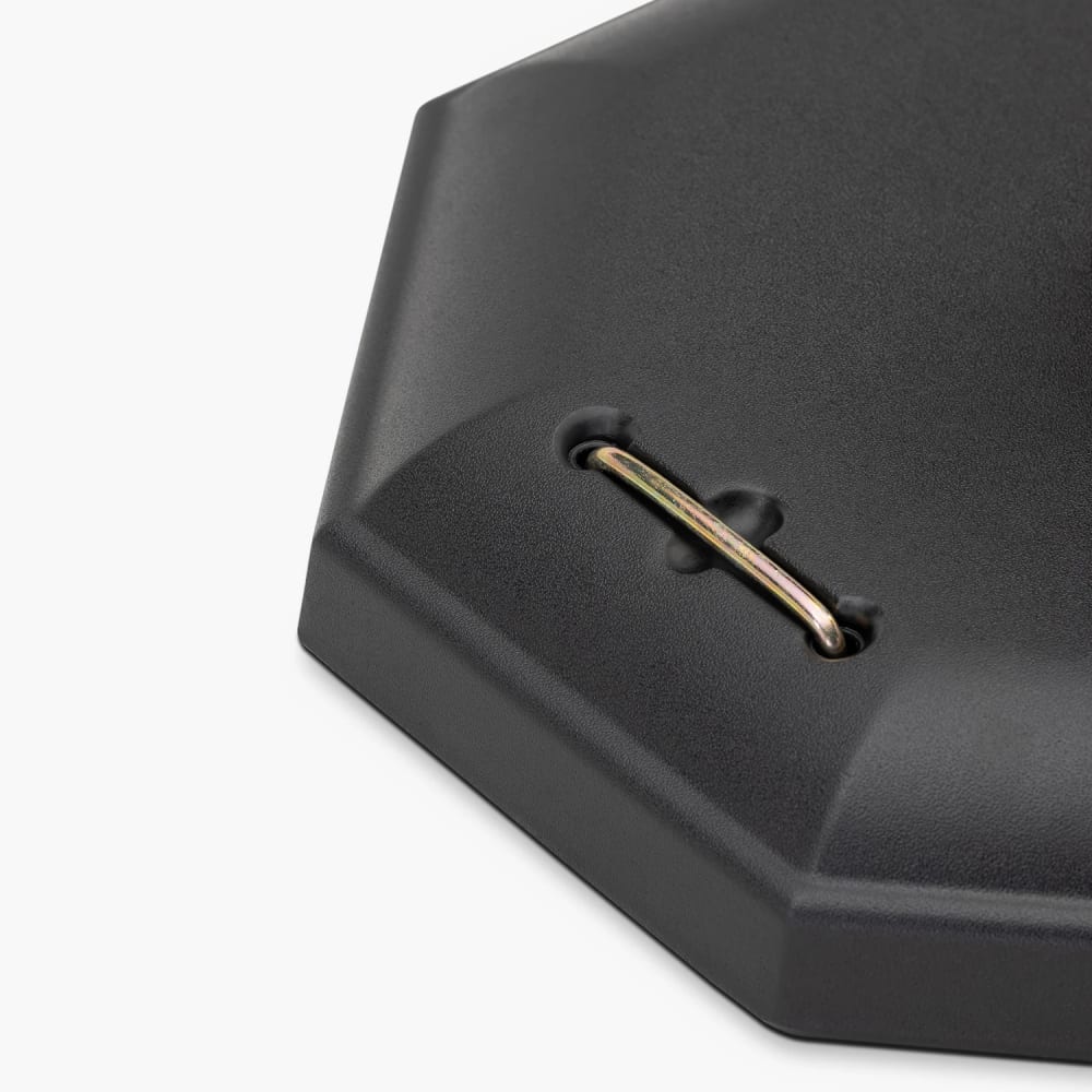 Base parasol octogonale en acier noir 27kg - Maisons du Monde