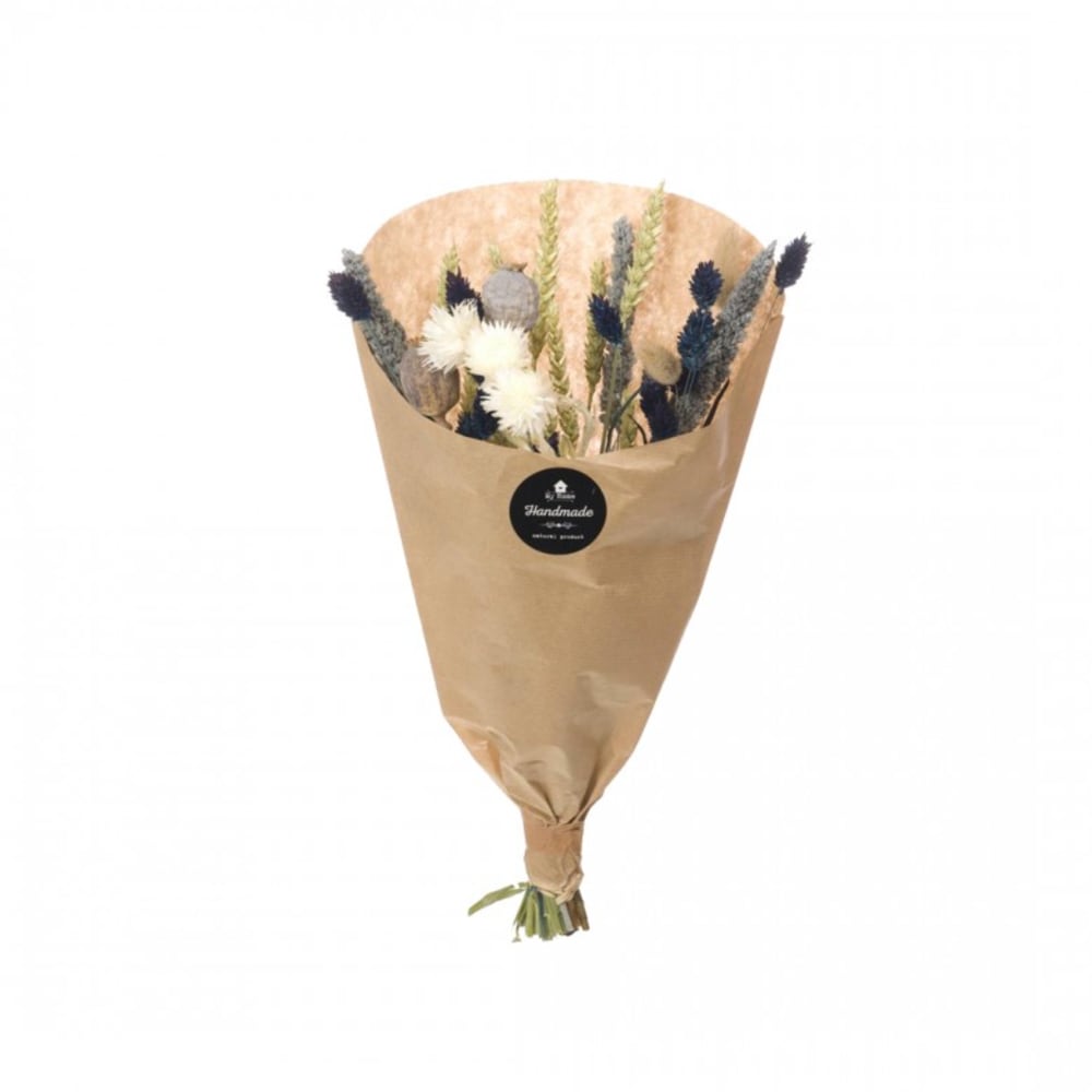 Naturalys Bouquet de fleurs séchées bleu ocean M - Fibres Naturelles