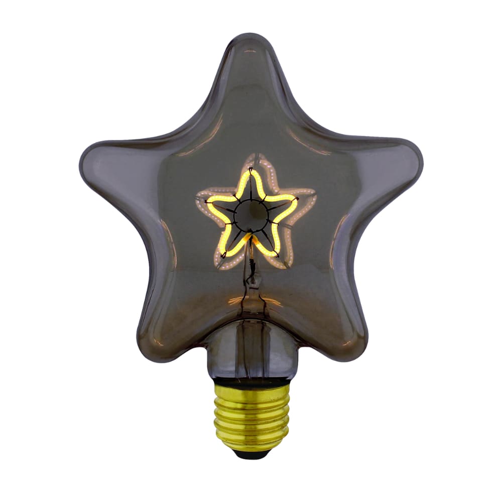 Bombilla LED Estrella Vintage Gris Humo