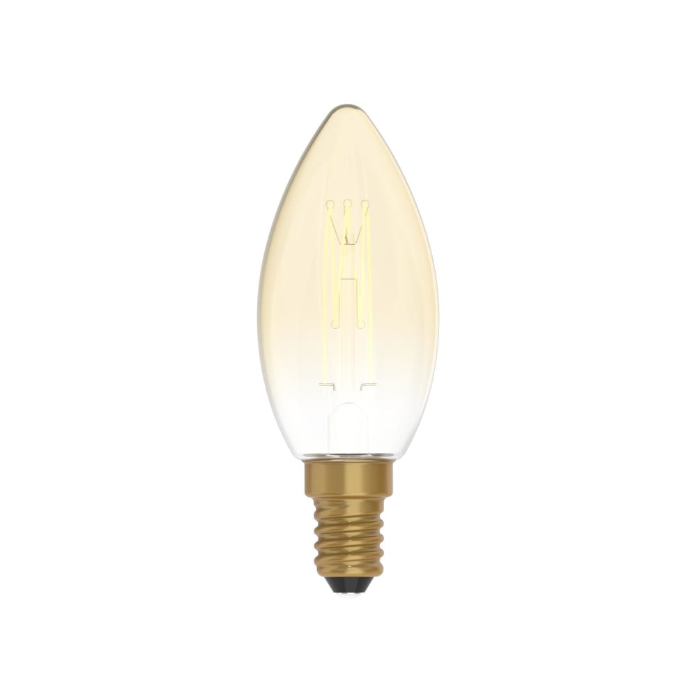 Bombilla LED espiral carbono dorada vintage