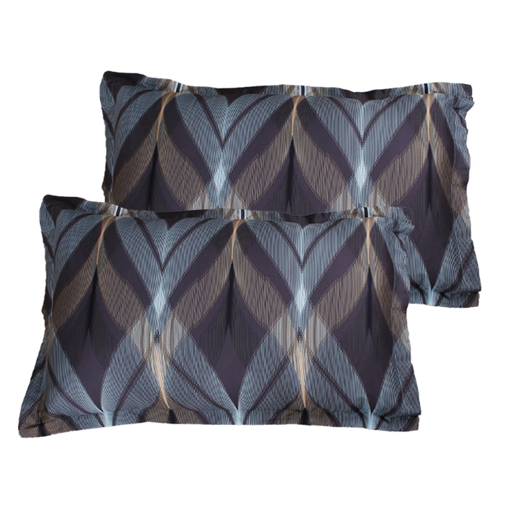 Lot de 2 Taies d'oreiller satin de coton imprimé La mer