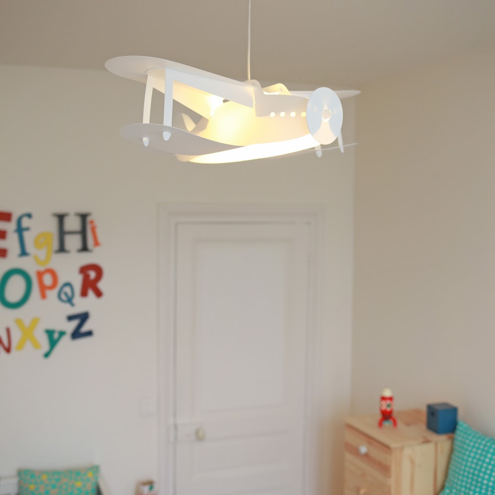 Suspension enfants Avion Blanc 50cm (R&M Coudert) - Image 2