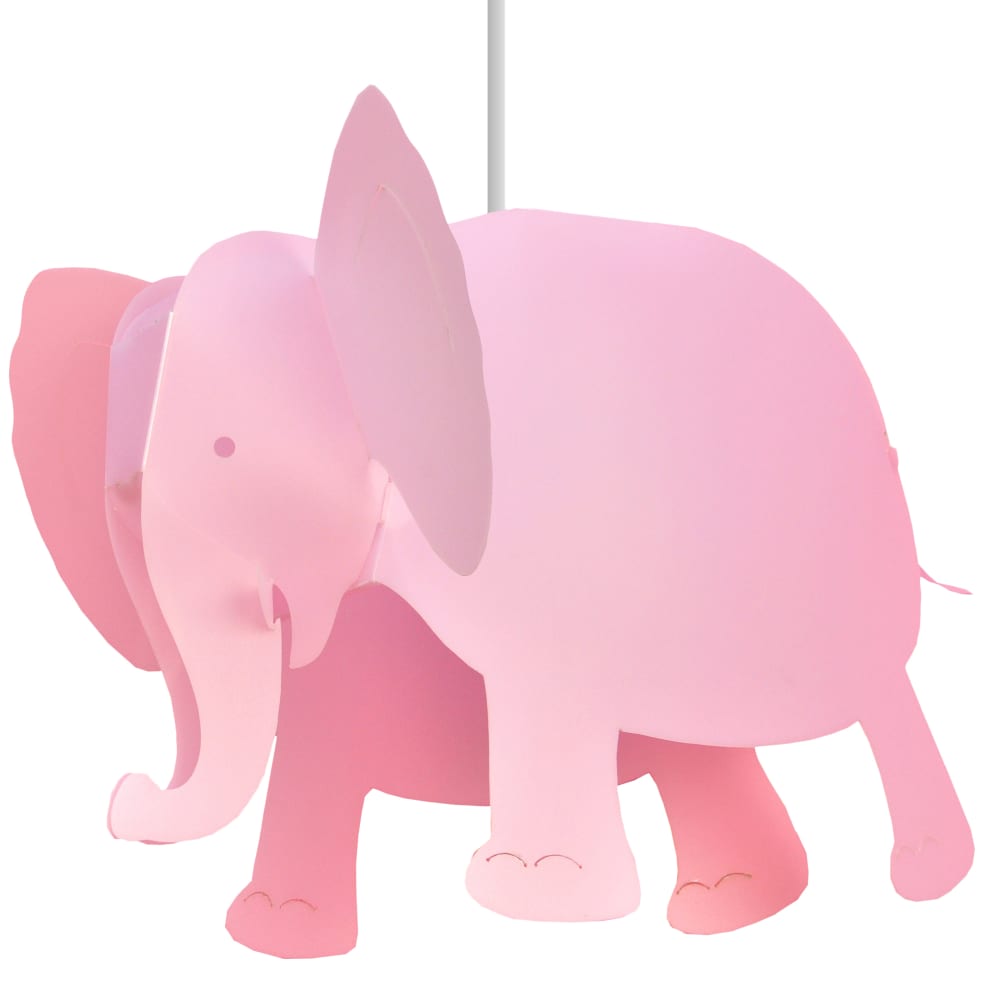 Suspension enfants Éléphant Rose 33cm