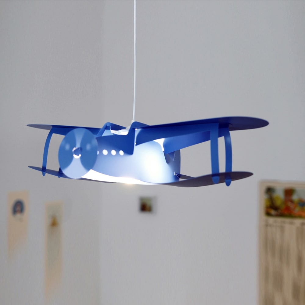 Suspension enfants Avion Bleu 50cm (R&M Coudert) - Image 1