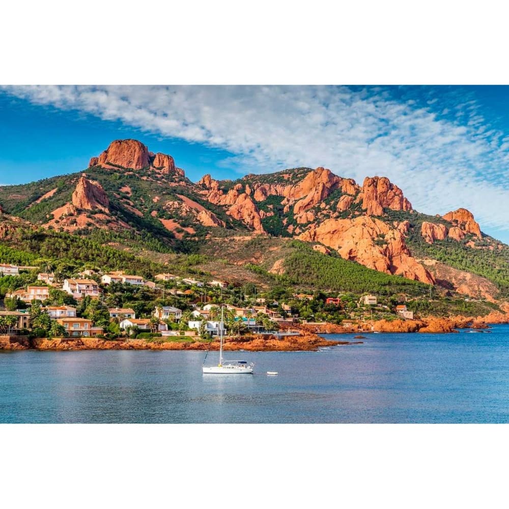 Tableau sur toile bord de mer côte d'Azur 30x45
