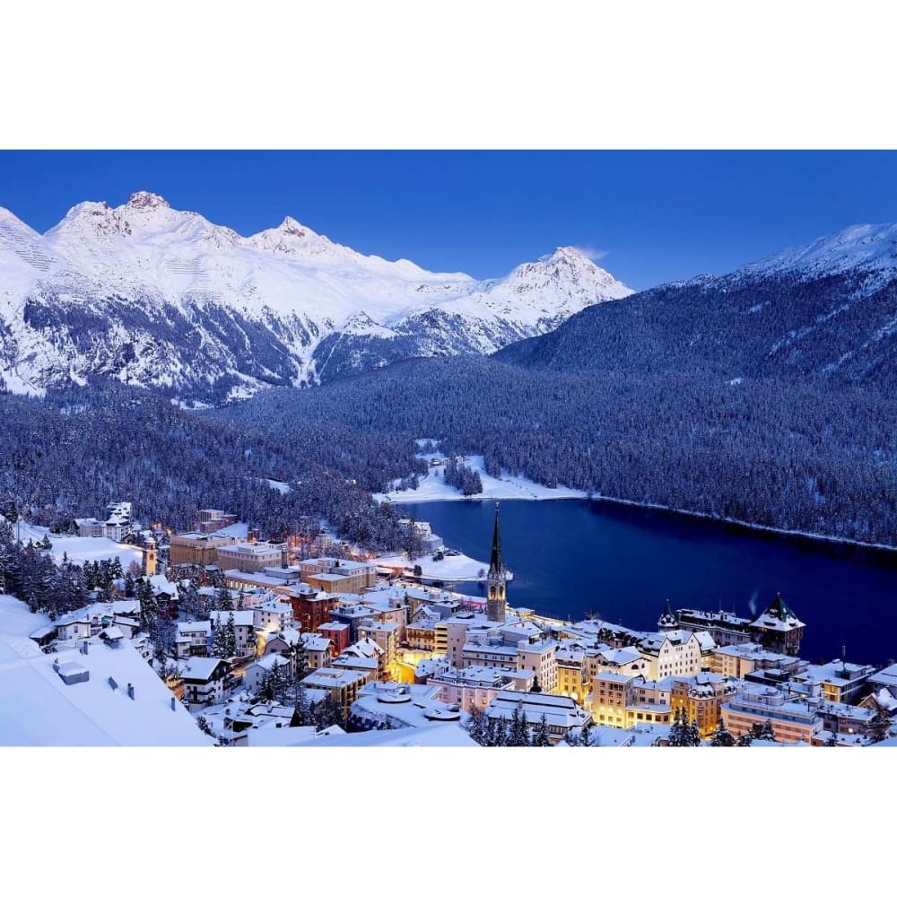 Tableau sur toile village de Savoie 45x65