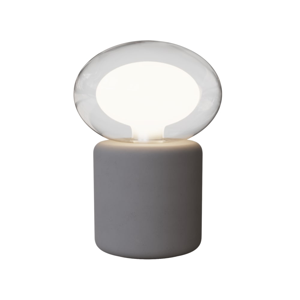 Sulion Tischlampe aus grauem Beton D12cm - Beton