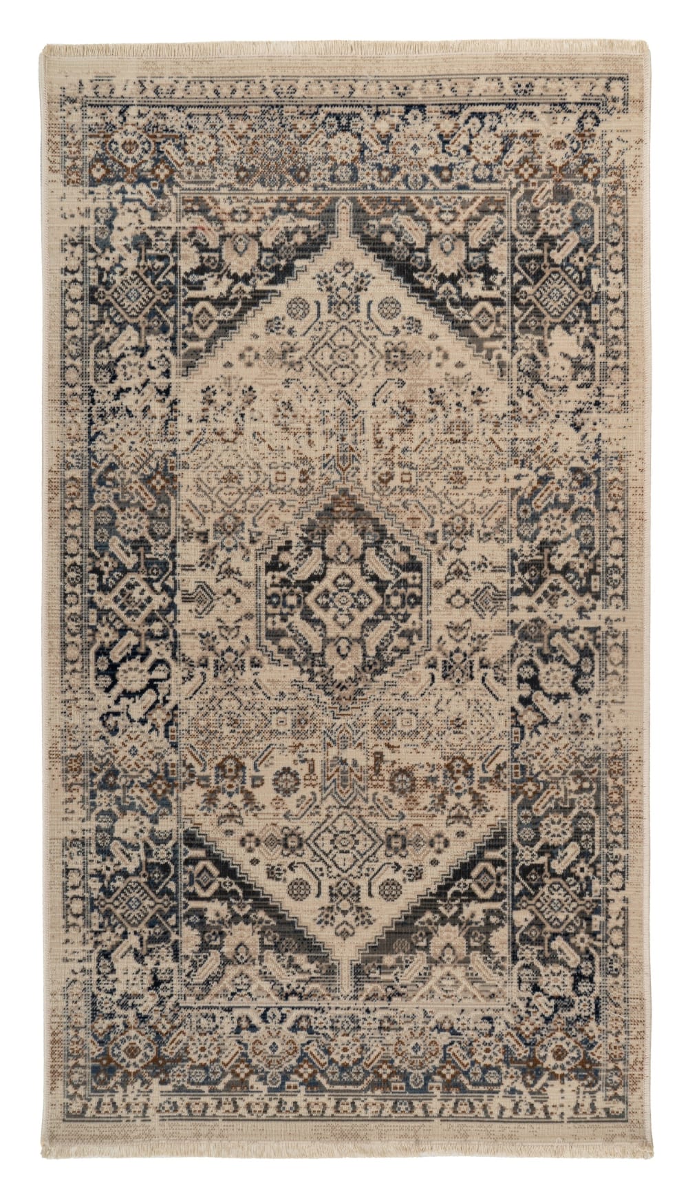 Tapis de salon en polypropylène beige 120x170 cm