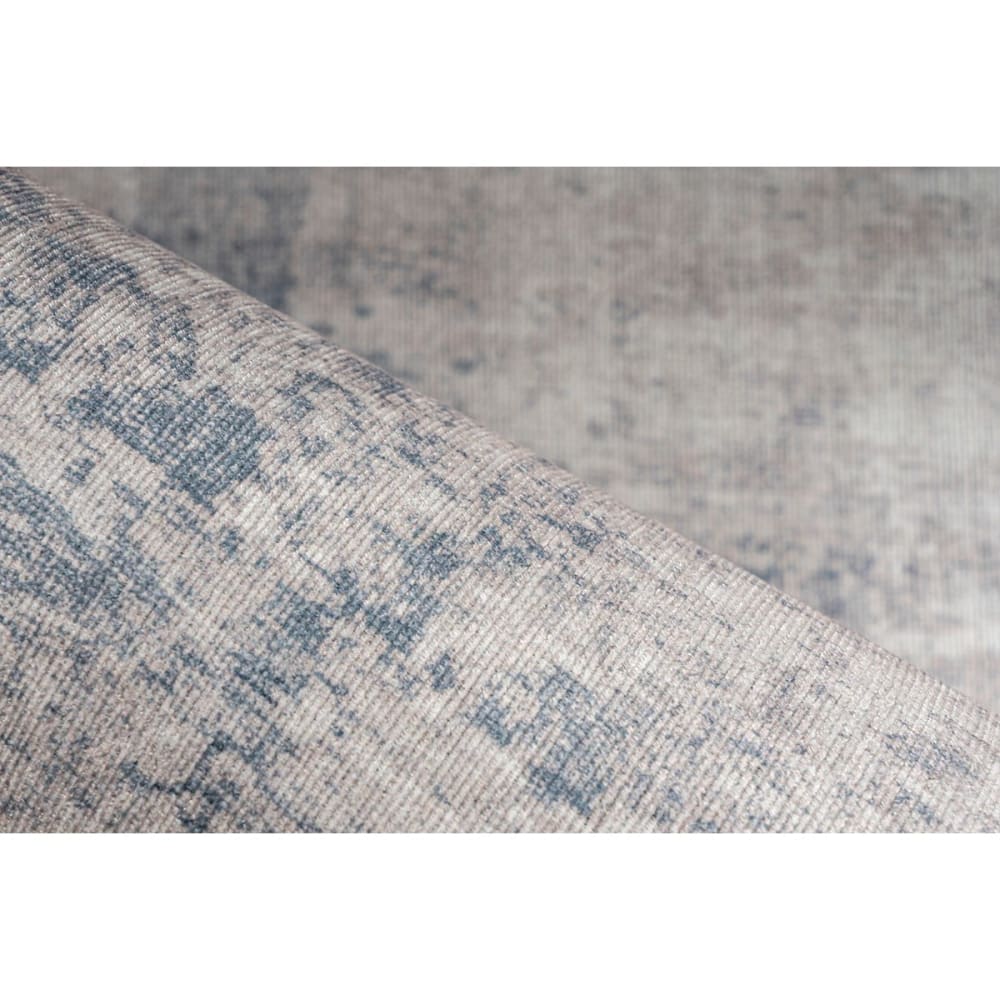 Tapis de salon en polyester bleu 120x170 cm — vue 4